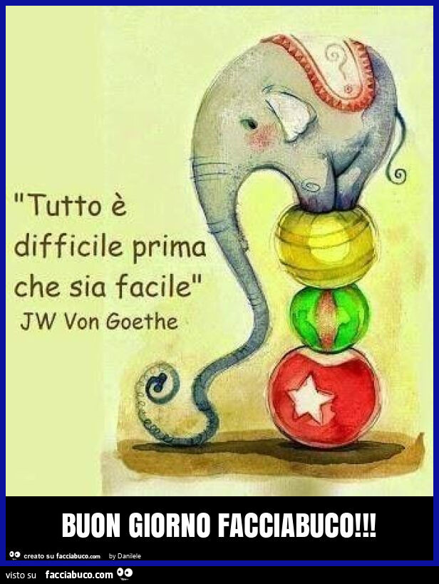 Buon giorno facciabuco