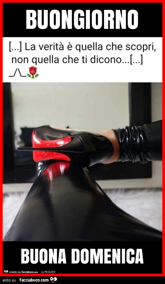 Buongiorno buona domenica