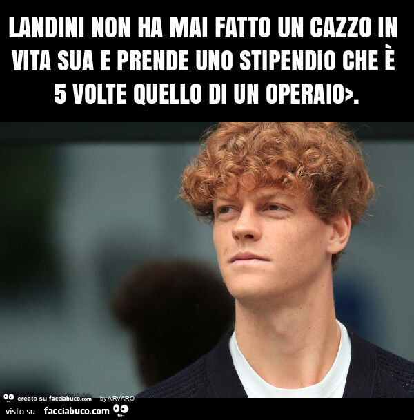 Landini non ha mai fatto un cazzo in vita sua e prende uno stipendio che è 5 volte quello di un operaio>