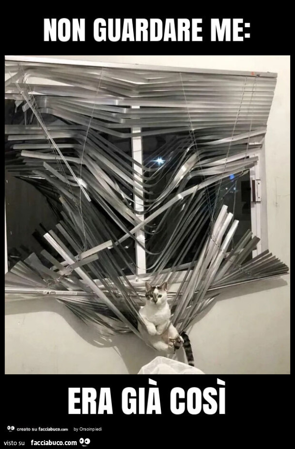 Non guardare me: era già così