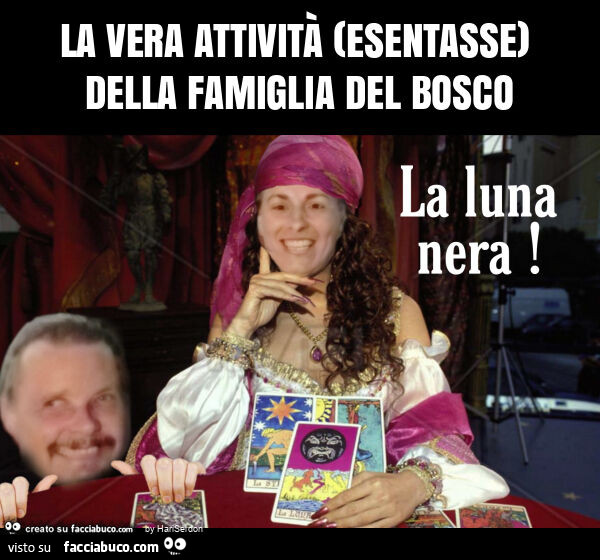 La vera attività (esentasse) della famiglia del bosco