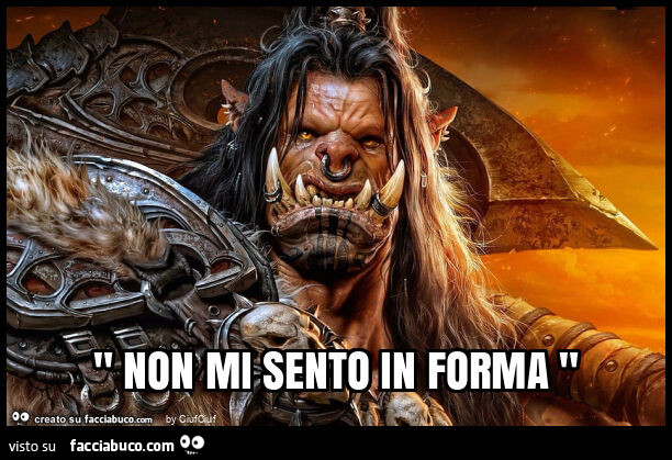 " non mi sento in forma "