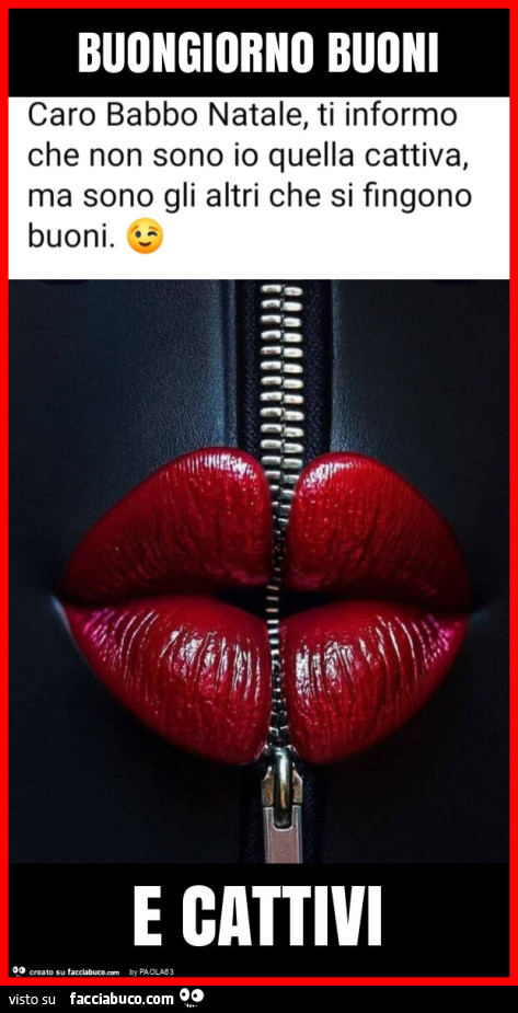 Buongiorno buoni e cattivi