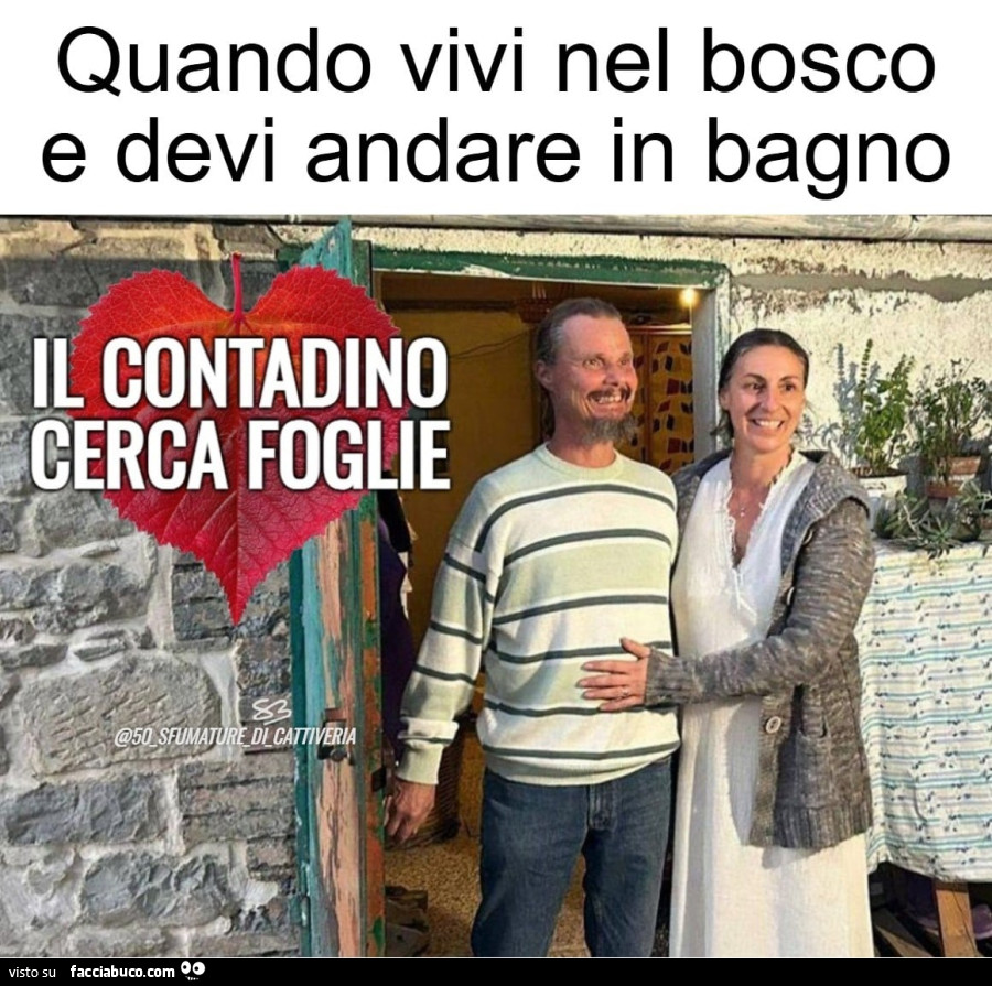 IL CONTADINO CERCA FOGLIE