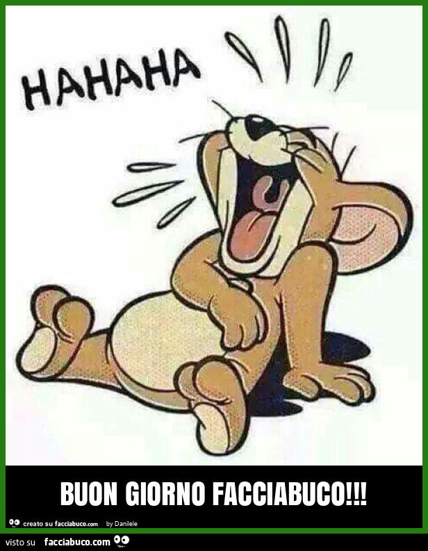 Buon giorno facciabuco