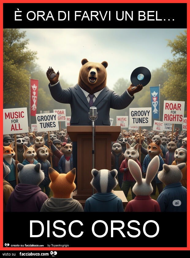 È ora di farvi un bel… disc orso