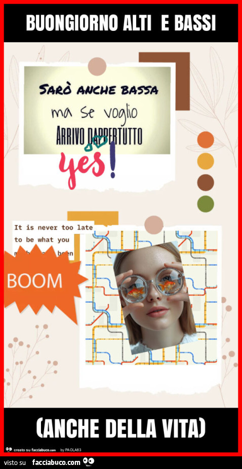 Buongiorno alti e bassi (anche della vita)