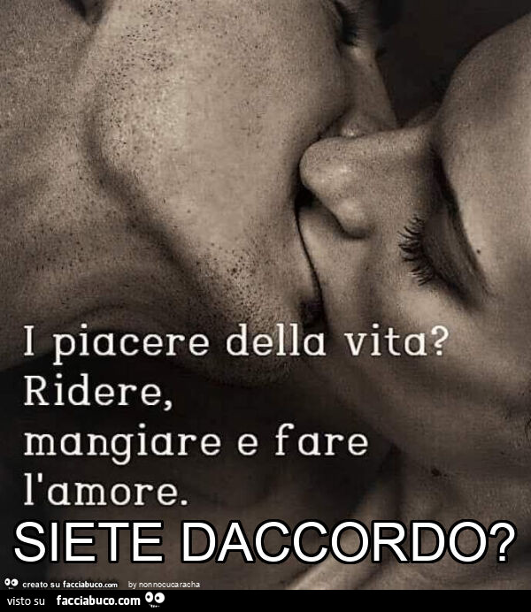 Siete daccordo?