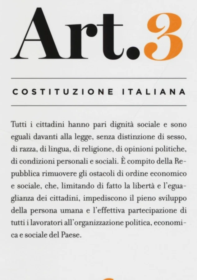 Art. 3 Costituzione Italiana