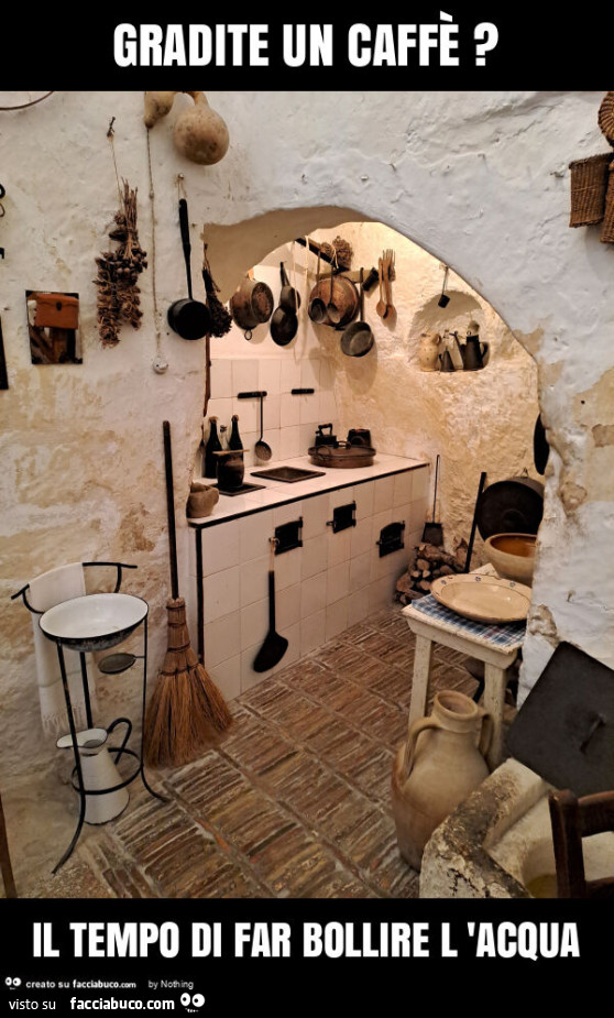 Gradite un caffè? Il tempo di far bollire l 'acqua