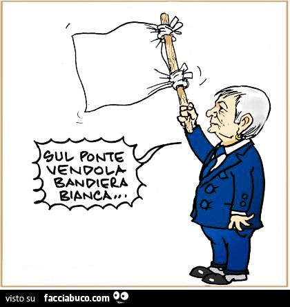 Sul ponte vendola bandiera bianca
