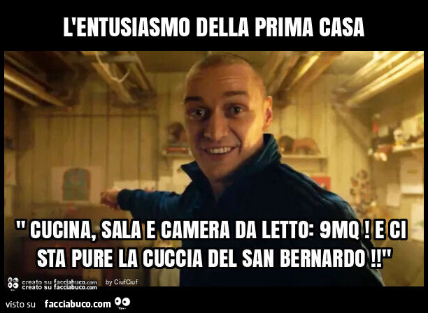 L'entusiasmo della prima casa