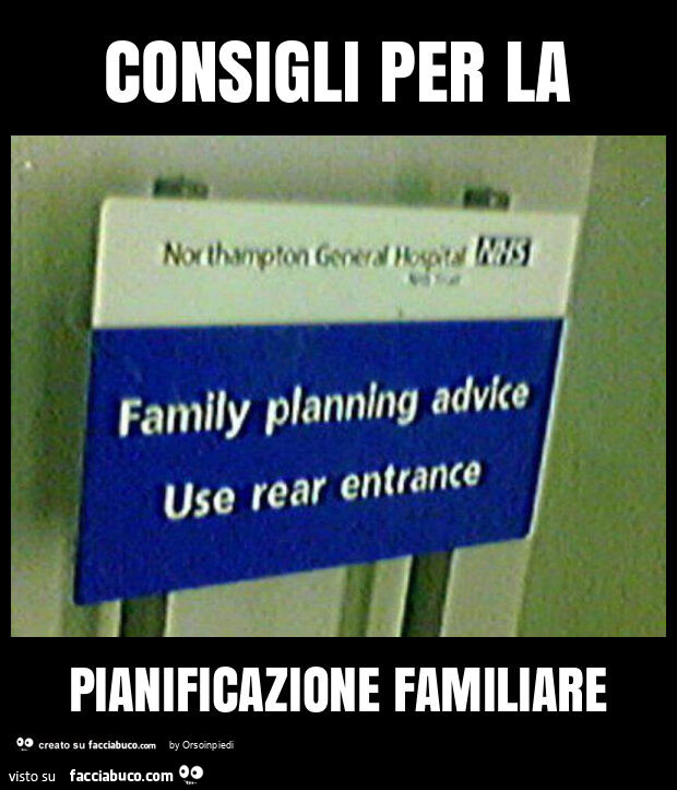 Consigli per la pianificazione familiare