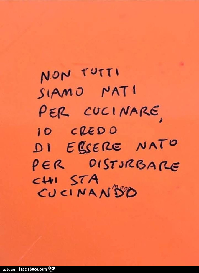 Non tutti siamo nati per cucinare
