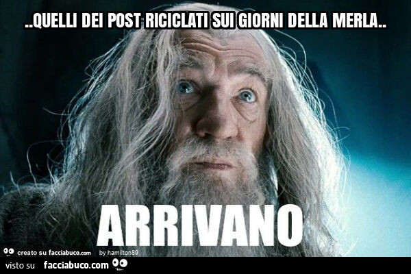 Quelli di post riciclati sui giorni della merla