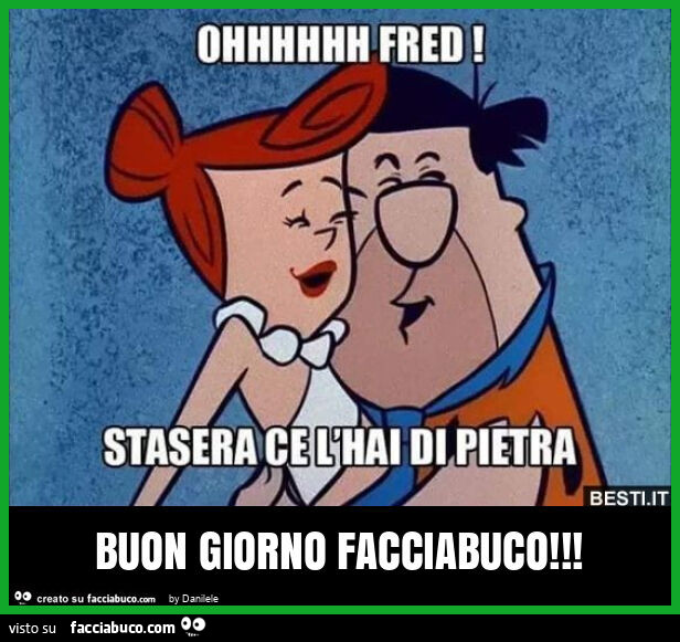 Buon giorno facciabuco