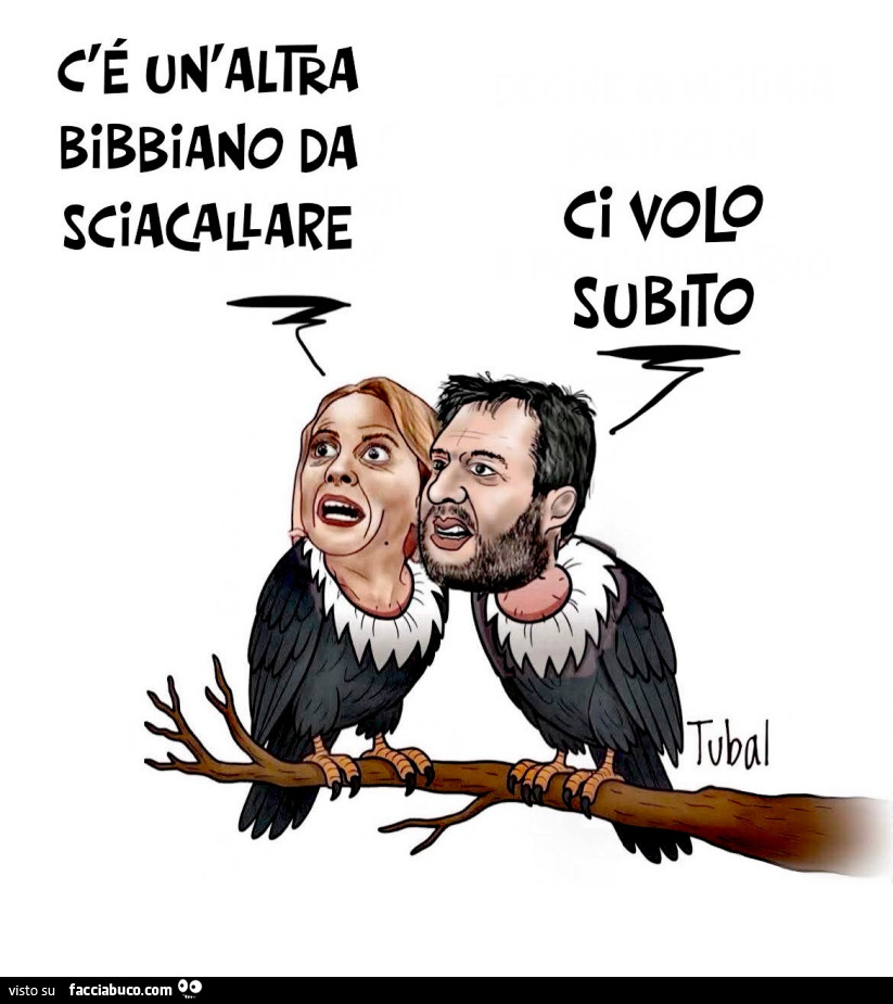 C'é un'altra bibbiano da sciacallare. Ci volo subito