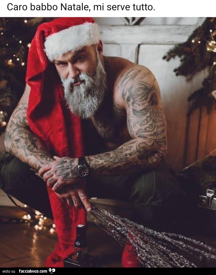 Caro babbo natale mi serve tutto