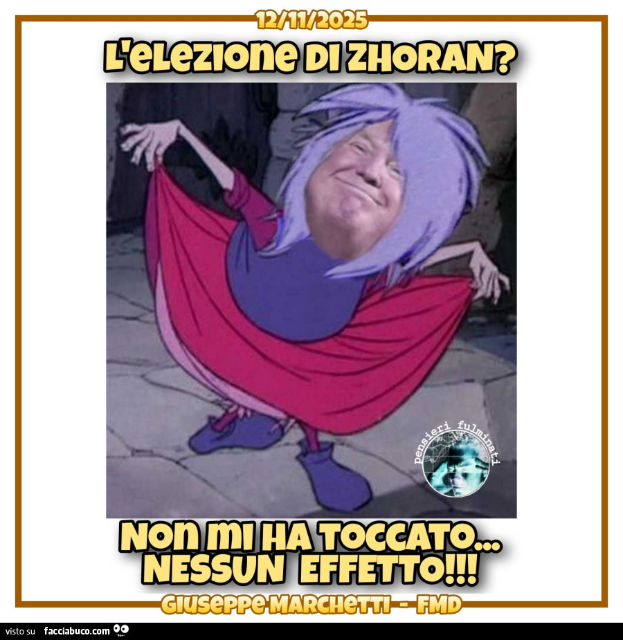 ZHORAN trump maga magò sindaco new York