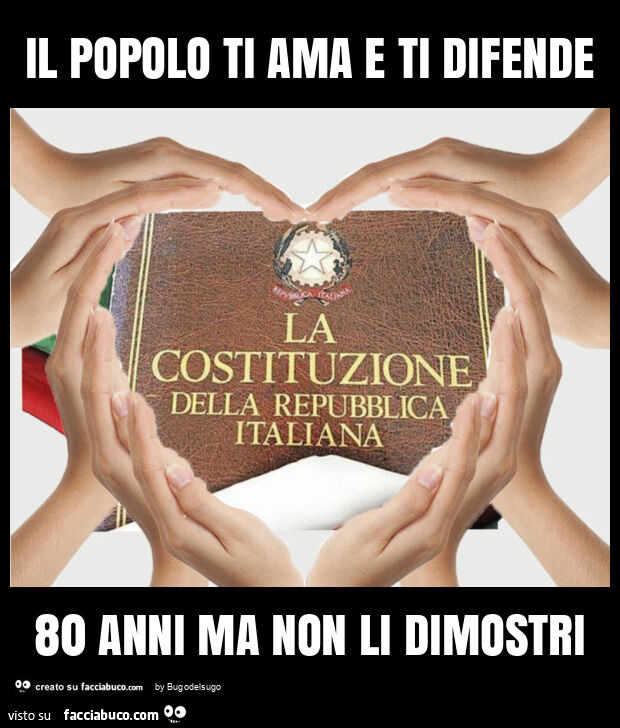 Il popolo ti ama e ti difende 80 anni ma non li dimostri