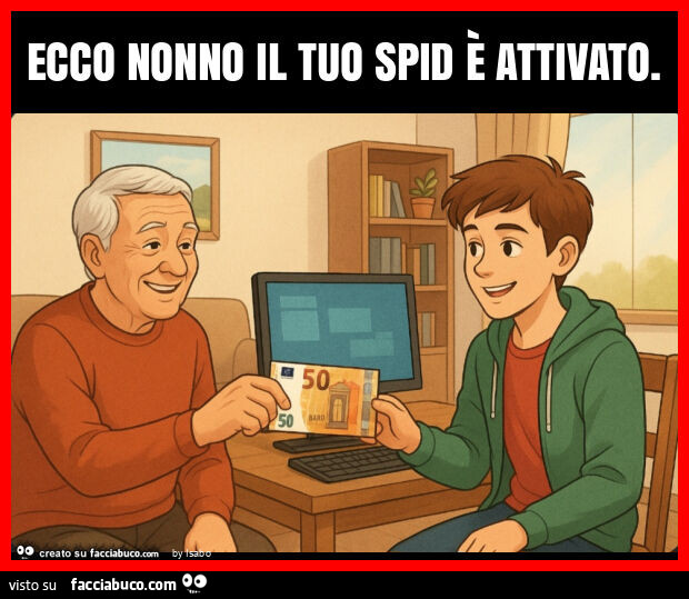 Ecco nonno il tuo spid è attivato
