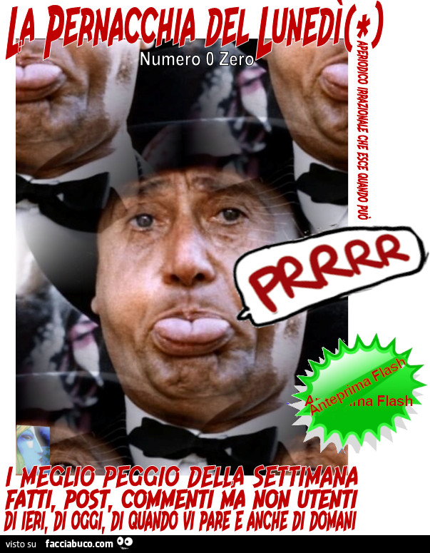 La Pernacchia del Lunedì, Numero Zero, Anteprima Flash