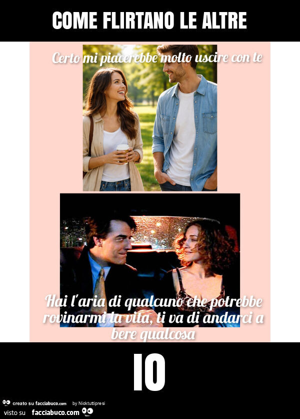 Come flirtano le altre io