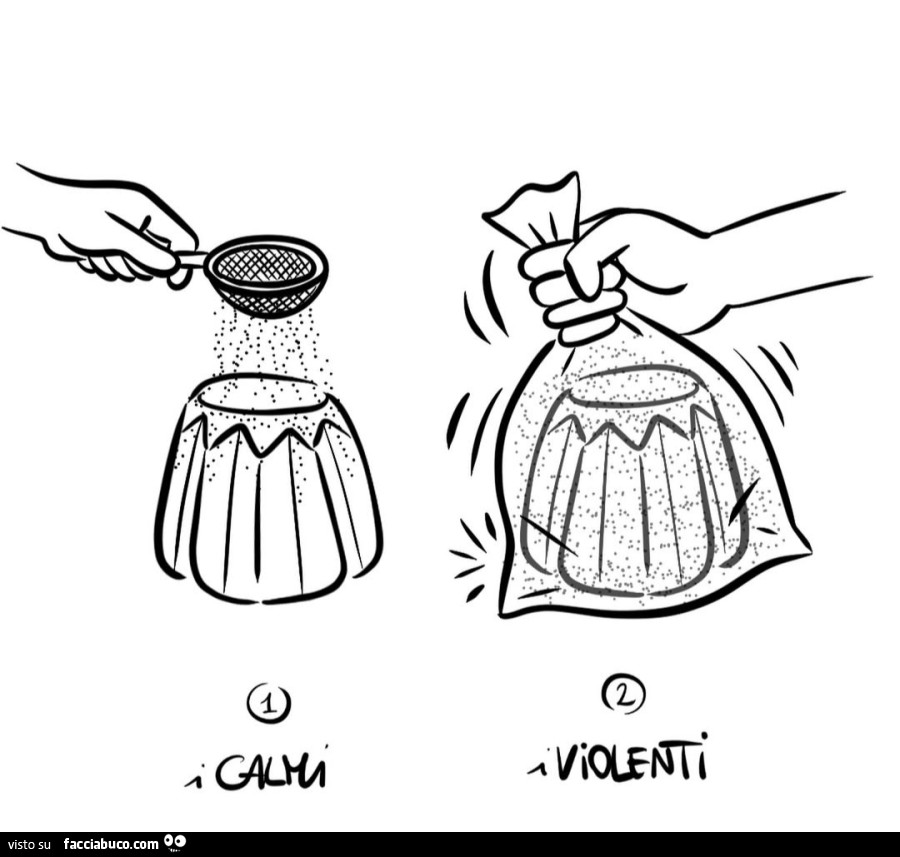 I calmi. I violenti