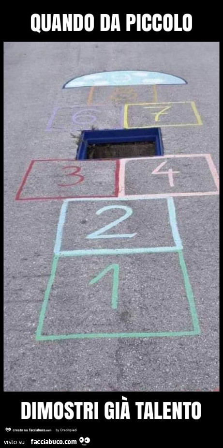 Quando da piccolo dimostri già talento