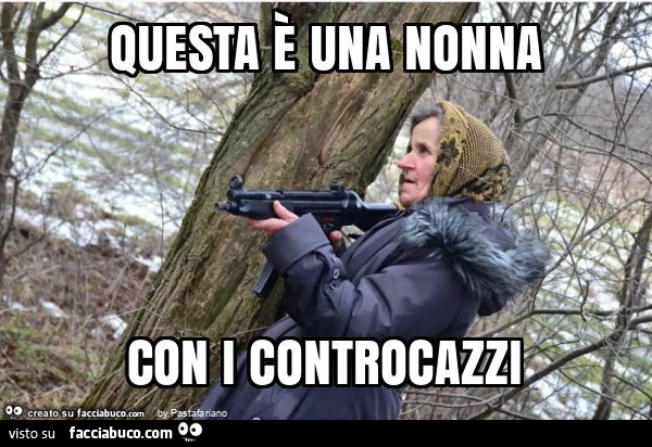 Questa รจ una nonna con i controcazzi