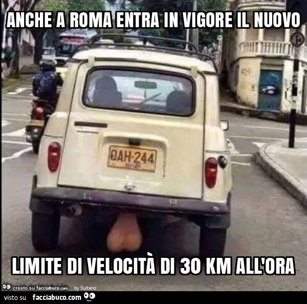 Anche a roma entra in vigore il nuovo limite di velocità di 30 km all'ora