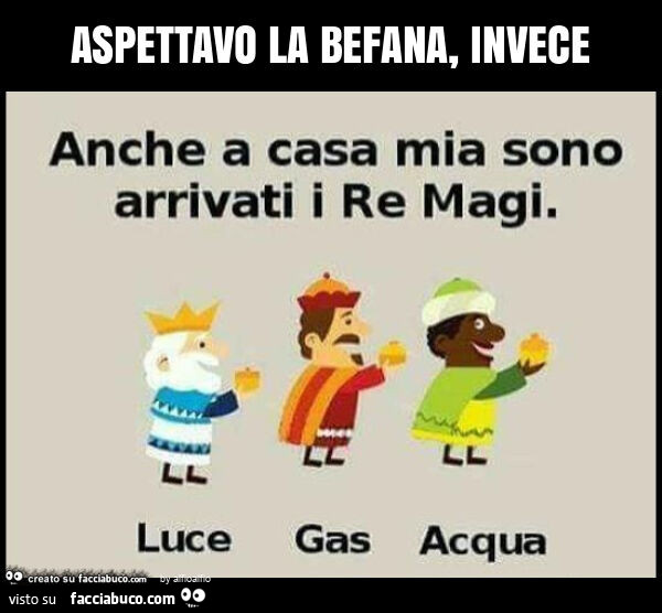 Aspettavo la befana, invece