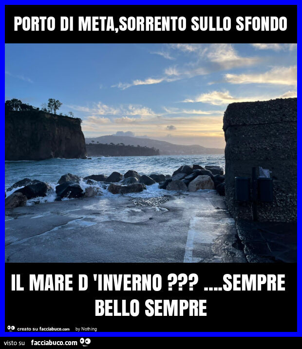 Porto di meta, sorrento sullo sfondo il mare d 'inverno? &hellip; sempre bello sempre