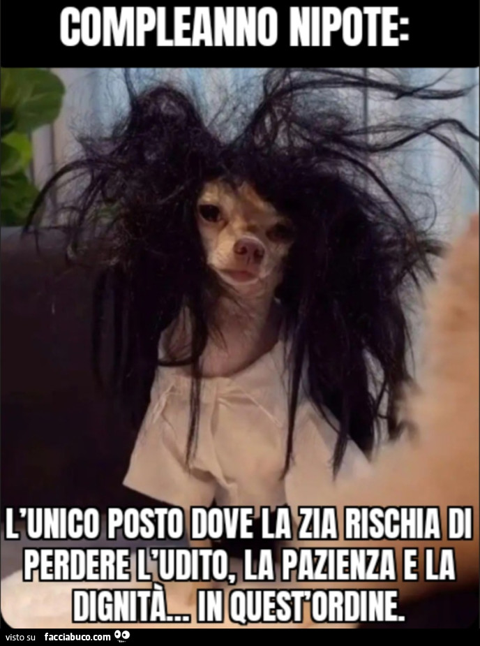 Compleanno nipote l'unico posto dove la zia rischia di perdere l'udito, la pazienza e la dignità… in quest'ordine