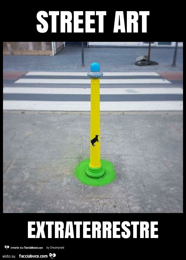 Street art extraterrestre