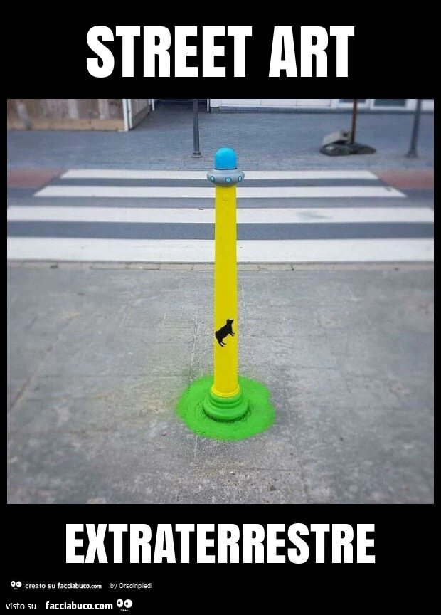 Street art extraterrestre