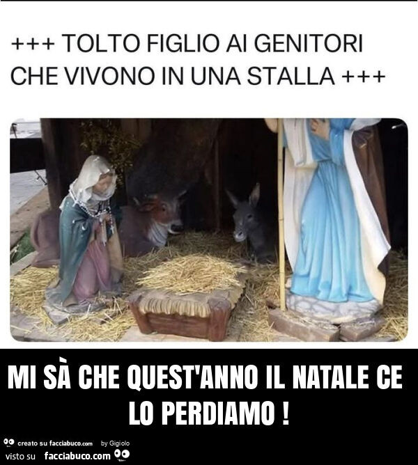 Mi sà che quest'anno il natale ce lo perdiamo