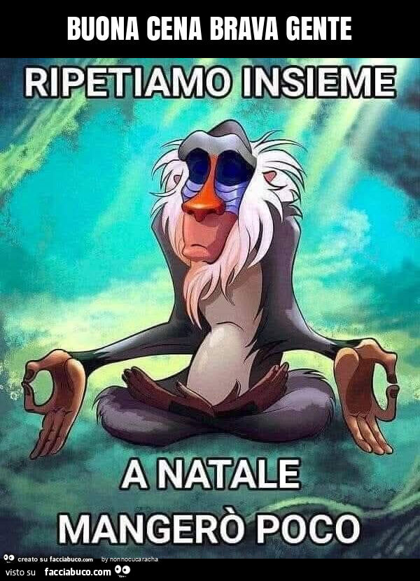 Buona cena brava gente