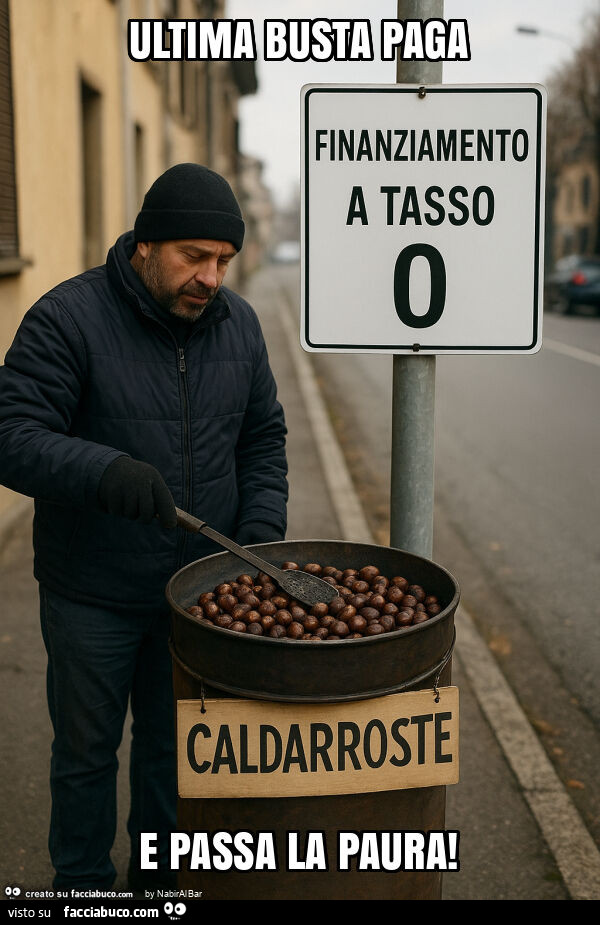 Ultima busta paga e passa la paura