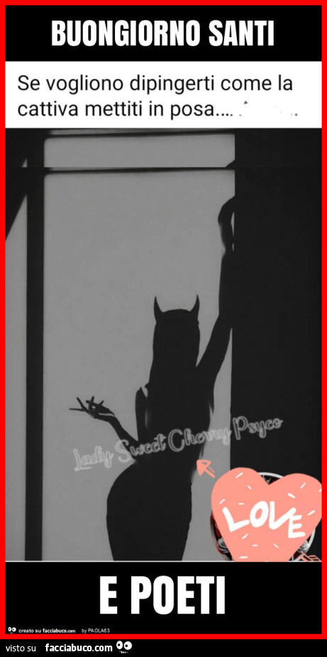 Buongiorno santi e poeti