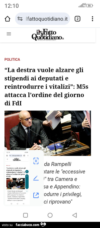 La destra vuole alzare gli stipendi ai deputati e reintrodurre i vitalizi: m5s attacca l'ordine del giorno di fdi
