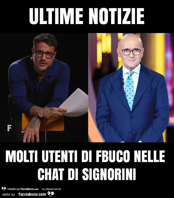 Ultime notizie molti utenti di fbuco nelle chat di signorini
