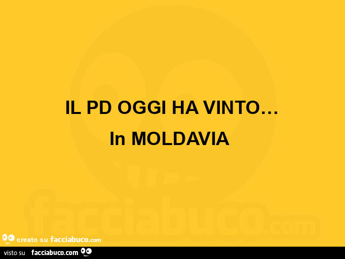 Il pd oggi ha vinto… in moldavia 