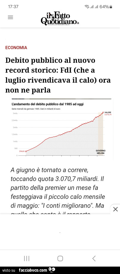 Debito pubblico al nuovo record storico