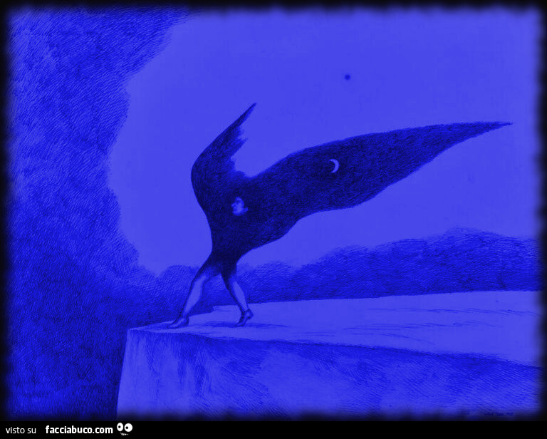 Roland Topor - La notte che cammina sull'orlo dell'abisso, 1972