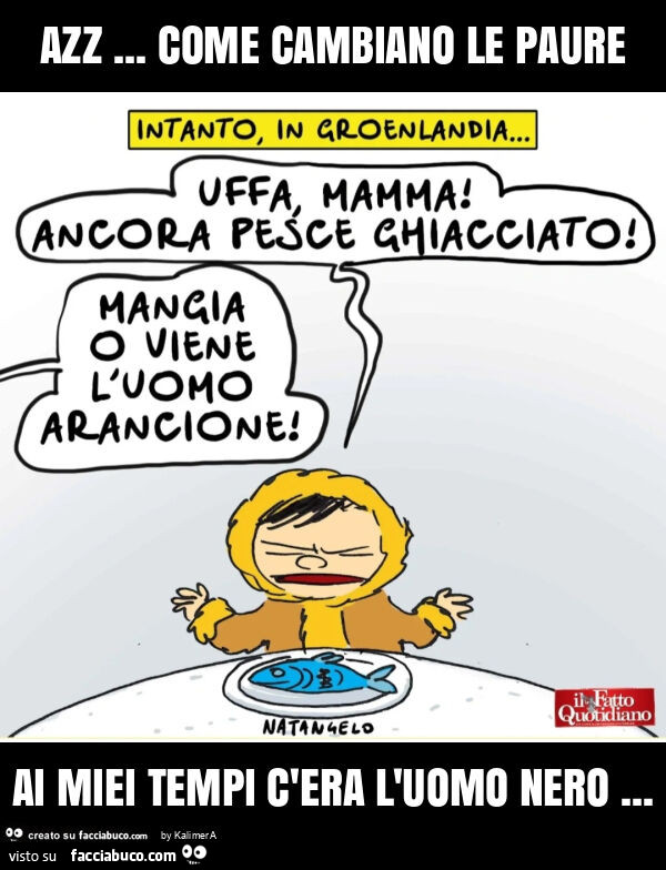 Azz&hellip; come cambiano le paure ai miei tempi c'era l'uomo nero
