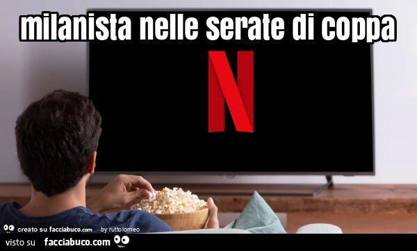Milanista nelle serate di coppa