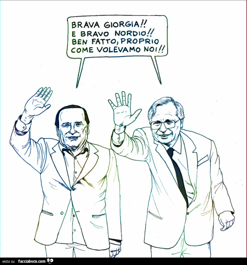 Brava Giorgia! E bravo Nordio! Ben fatto, proprio come volevamo noi