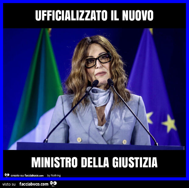 Ufficializzato il nuovo ministro della giustizia
