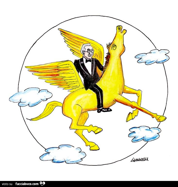 Pippo Baudo a cavallo della Rai